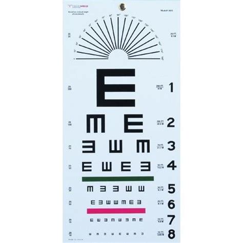 Illiterate Eye Chart 22 X11 Illiterate 20 Ft Test Distance Non