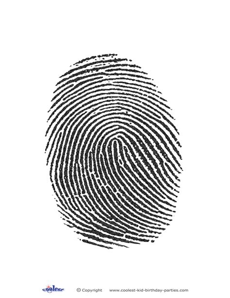 Free Printable Fingerprint Template