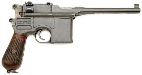 German C96 Broomhandle Semi Auto Pistol By Mauser Oberndorf