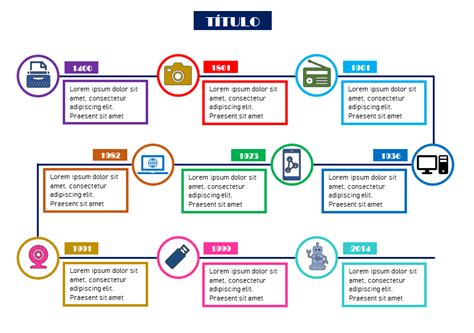 Plantilla Linea Del Tiempo Word Teman Belajar