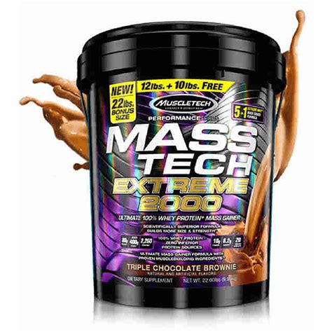 If you want the official stats on masstech extreme 2000, click the link for the lowdown. Mass Tech Extreme 2000 22 Libras Muscletech | Marketplace ...
