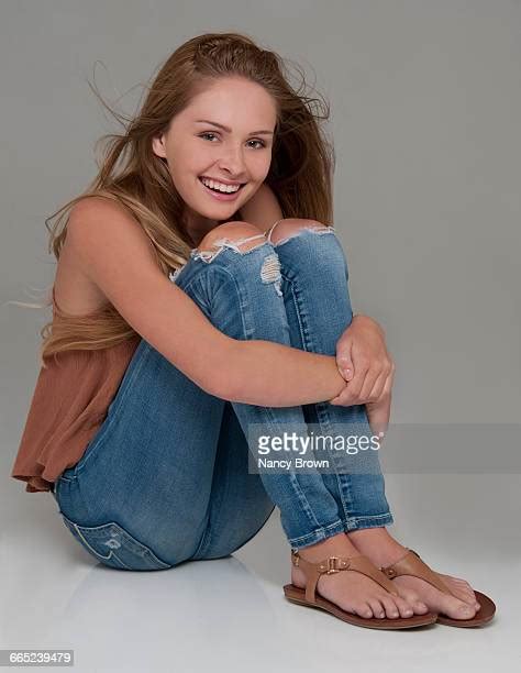 Girl Wear Jeans And Flip Flops Bildbanksfoton Och Bilder Getty Images