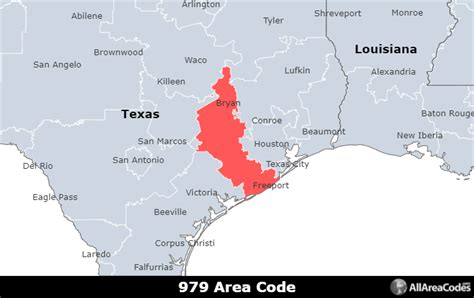 979 Area Code Map Where Is 979 Area Code In Texas Images And Photos