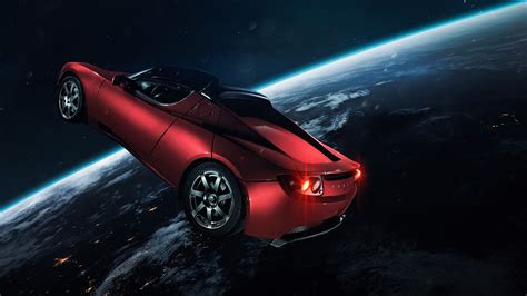 Elon Musks Tesla Roadster Wallpaper 4k Tesla In Space