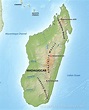 Physical Maps Of Madagascar