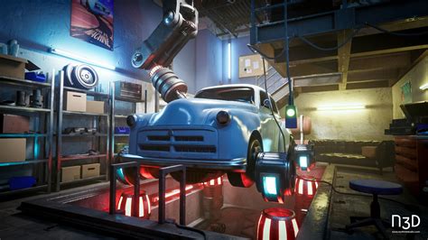 Sci Fi Garage Game Pack In Environments Ue Marketplace