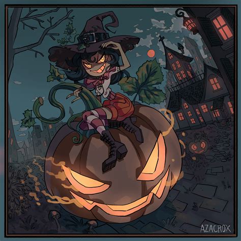 Pumpkin Witch By Azacrox On Newgrounds