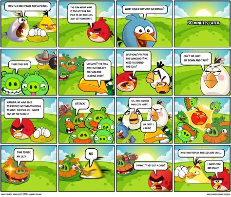 Angry Birds Abriged S1 Ep18 Summer Pignic Comic Studio