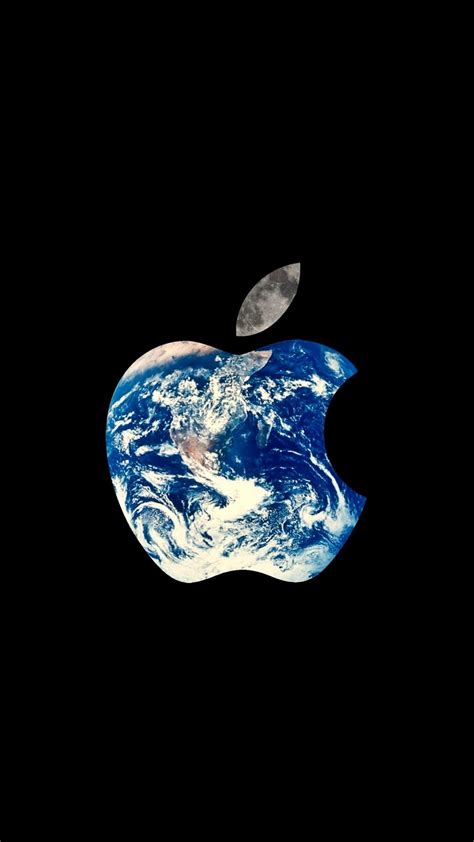 スマホ壁紙 リンゴ型の地球 Appleロゴ Iphone14スマホ壁紙待受画像ギャラリー