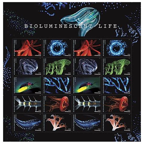 Stamps Honoring Bioluminescent Life Rely On Clever Glow Trick