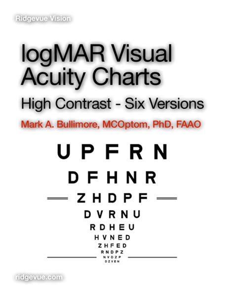 Logmar Visual Acuity Charts Six Versions By Mark Bullimore On Apple Books