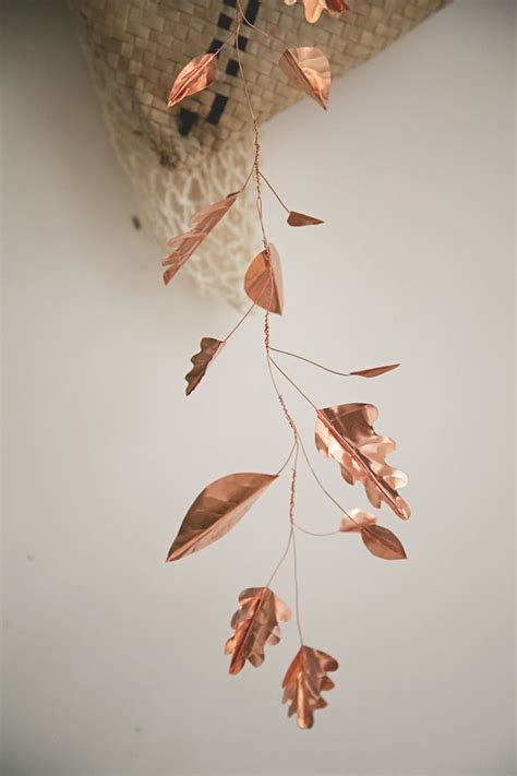 Diy Paper And Copper Leaves Artemis Russell Diydecorations
