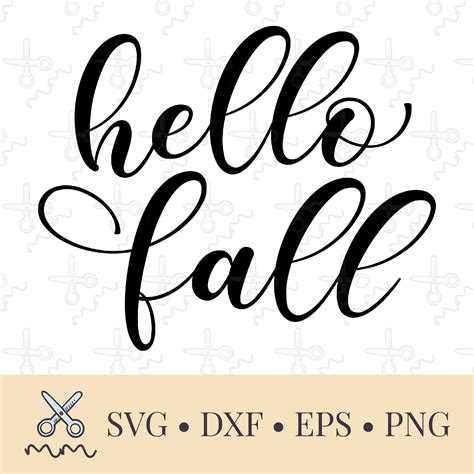 Hello Fall SVG – The Modish Maker
