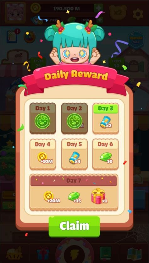 Daily Rewards Game Ui Design Fish Farming Casual Game Anatomy