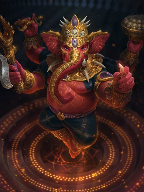Artstation Maha Rakta Jon Neimeister Ganesha Ganesh Lord Ganesha