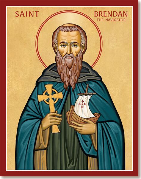 St Brendan The Navigator Icon Men Saints Monastery Icons