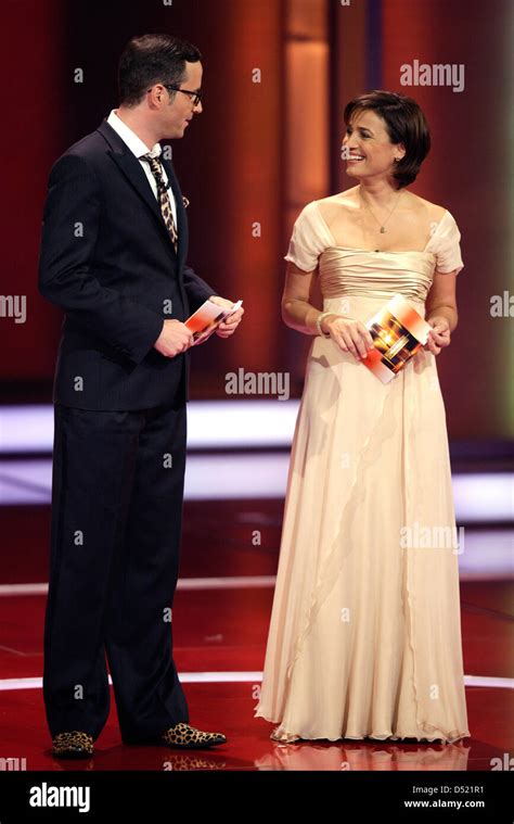 Sandra Maischberger R And Kurt Kroemer Present The Award Ceremony Of The German Television