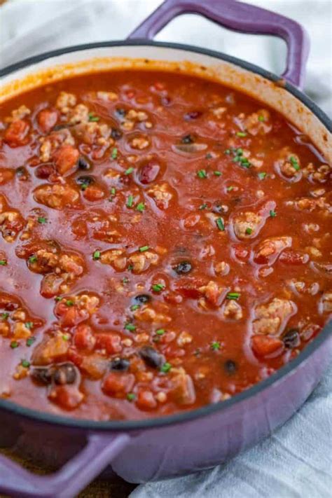 The term 'chili' is short for 'chili con carne,' which translates from spanish as chilies with meat. Turkey Chili - Dinner, then Dessert