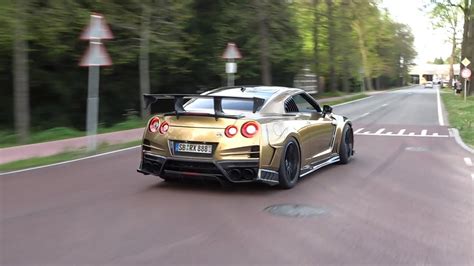 GTR R35 OVERKILL 100 GTRs LOUD ACCELERATIONS AND FLAMES 2000hp