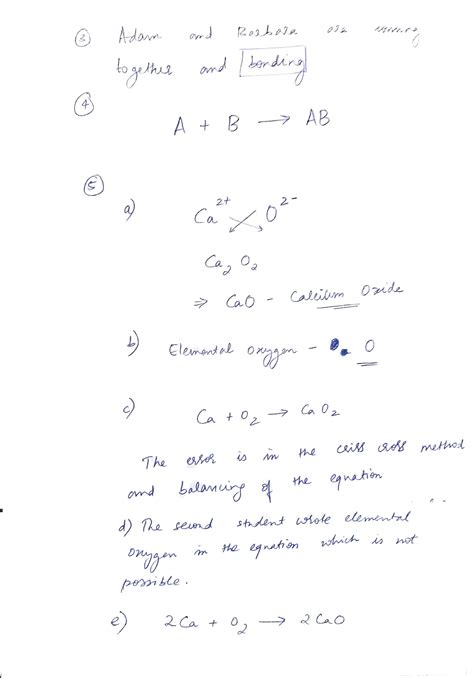 Solved Key Questions 3 If A And B Represent Elements