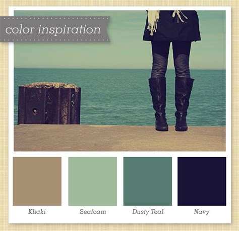 Maybe you would like to learn more about one of these? Khaki, Sea Foam, Dusty Teal and Navy Color Palette 4 ...