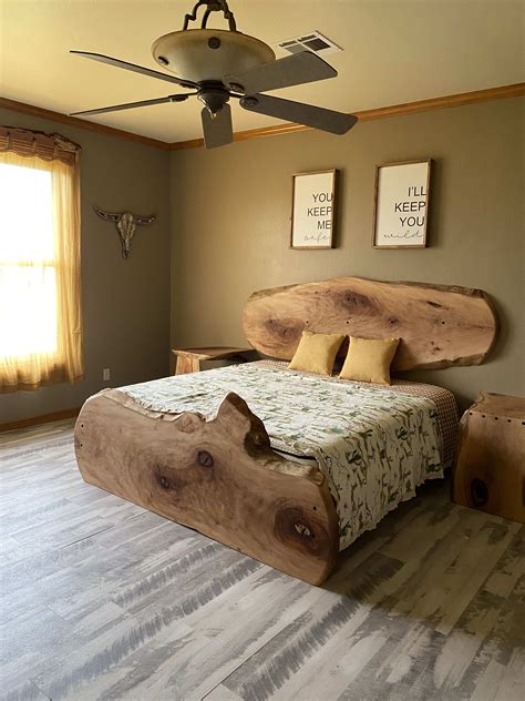 Live Edge Sycamore King Size Beds Live Edge Beds Palmer Rustic