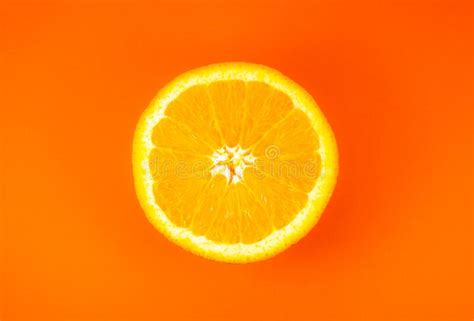Close Up Photo Of Orange Texture On The Orange Background Fruit Cut In