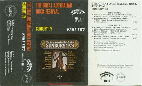 C90 The Great Australian Rock Festival Sunbury 73
