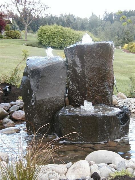 Stone Water Feature Water Feature Falling Water Design Garden