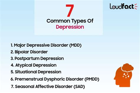 7 Common Types Of Depression And How To Deal With Them Loudfact
