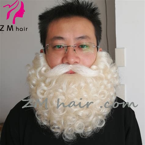 Adjustable Yak Hair Santa Beard With Attached Moustache B 04 Zm Hair