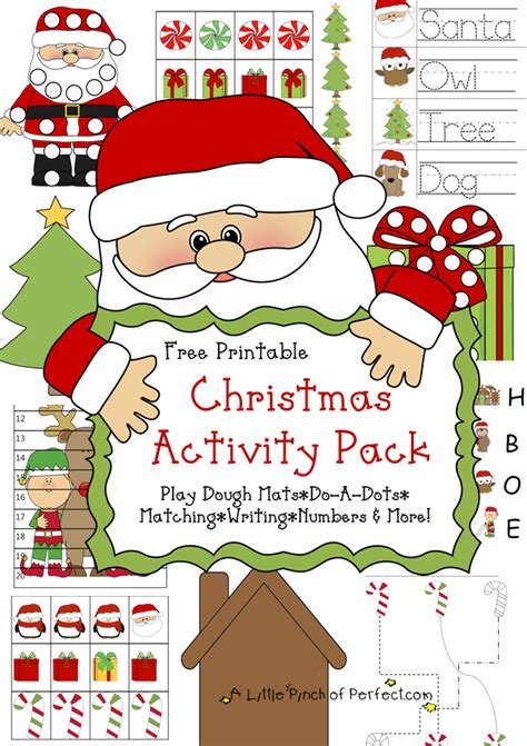 Free Christmas Printable Pack And Learning Activities For Kids