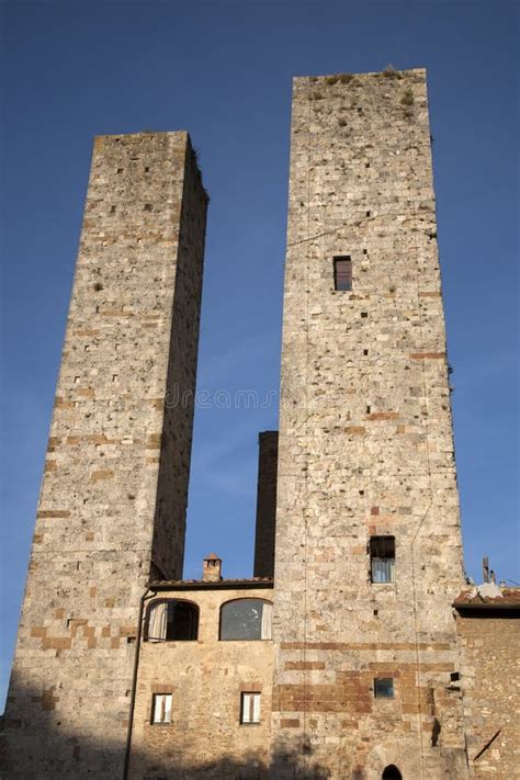 torre grossa tower san gimignano tuscany stock image image of salvucci village 88037653