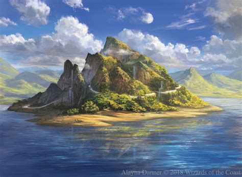 Artstation Magic The Gathering Island For Standard Showdown M19