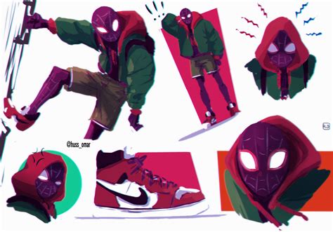 Miles Morales Sketches By Me Intothespiderverse
