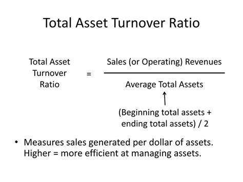 Total Asset Turnover Ratio Formula Calculator Monright