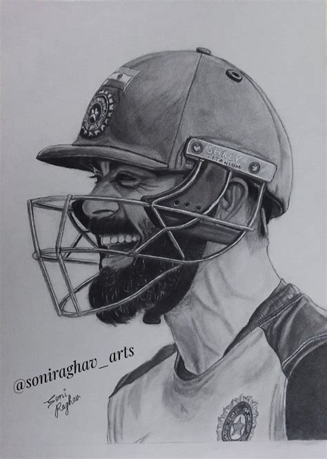 Virat Kohli Drawing By Soni Raghav Arts Viratkohli Cricket Rcb