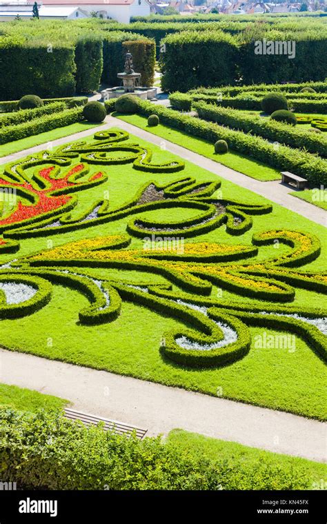 Flower Garden Of Kromeriz Palace Czech Republic Stock Photo Alamy