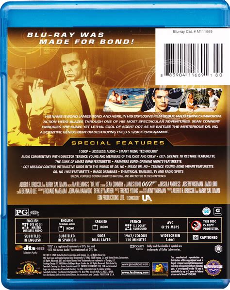 007 El SatÁnico Dr No Blu Ray