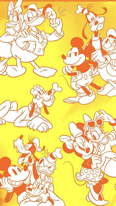 Mickey And Friends Wallpaper Fondo De Pantalla Disney Disney Face