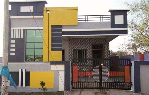 Front Wall Simple House Front Elevation Designs For Single Floor Most