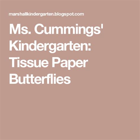 Ms Cummings Kindergarten Tissue Paper Butterflies Sight Word Games