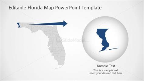Florida Us State Map Template Slidemodel