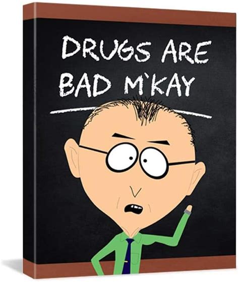 South Park Mr Mackey Drugs Are Bad Premium Gallery Wrapped Canvas Officially