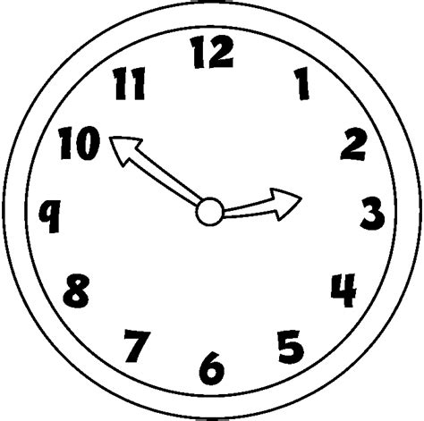 Clock Black And White Clipart Free Download On Clipartmag