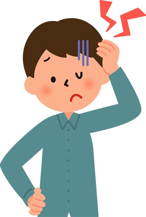 Boy With A Headache And Cold Clipart Free Download Transparent Png