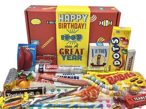 Buy Retro Candy Yum ~ 1963 60th Birthday T Box Nostalgic Candy