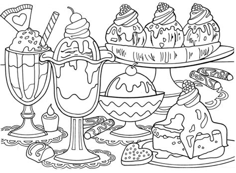 🖍️ Crème Glacée Grand Dessert Coloriages à Imprimer Gratuitement