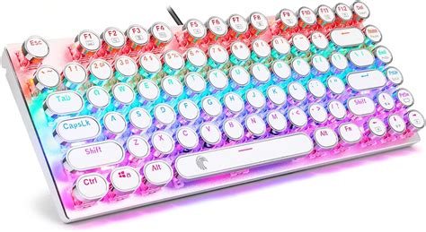 Buy E Yooso Z 88 Typewriter Mechanical Keyboard Rainbow Led Backlit