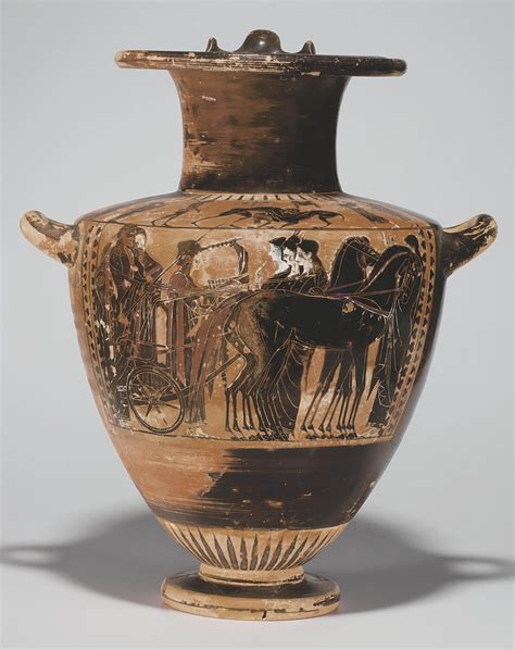 An Attic Black Figured Hydria Attributed To The Leagros Group Circa